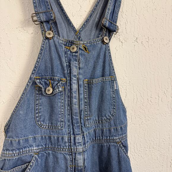 Vintage Y2K Esprit Denim Zip Front Overalls Women’s Small Blue Jeans - Picture 2 of 8